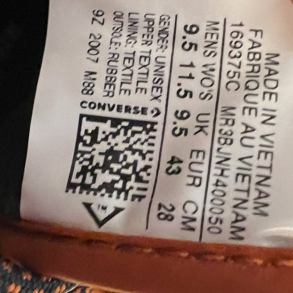 Converse Quilted High-Top Sneakers - Green and Brown - Picture 5 of 7